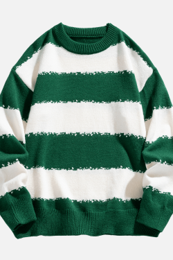 Style Core Aesthetics, New Style Trends Striped Colorblock Sweater
