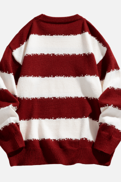 Style Core Aesthetics, New Style Trends Striped Colorblock Sweater