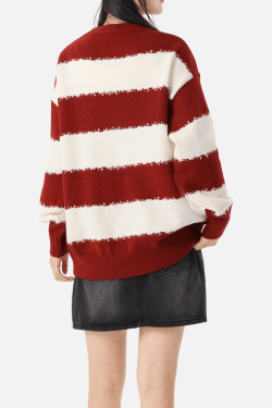 Style Core Aesthetics, New Style Trends Striped Colorblock Sweater