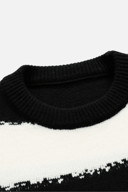 Style Core Aesthetics, New Style Trends Striped Colorblock Sweater