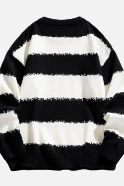 Style Core Aesthetics, New Style Trends Striped Colorblock Sweater