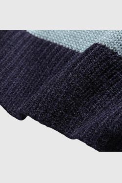 Style Core Aesthetics, New Style Trends Striped Embroidered Knit Sweater