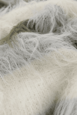 Style Core Aesthetics, New Style Trends Striped Fleece-Lined V-Neck Sweater