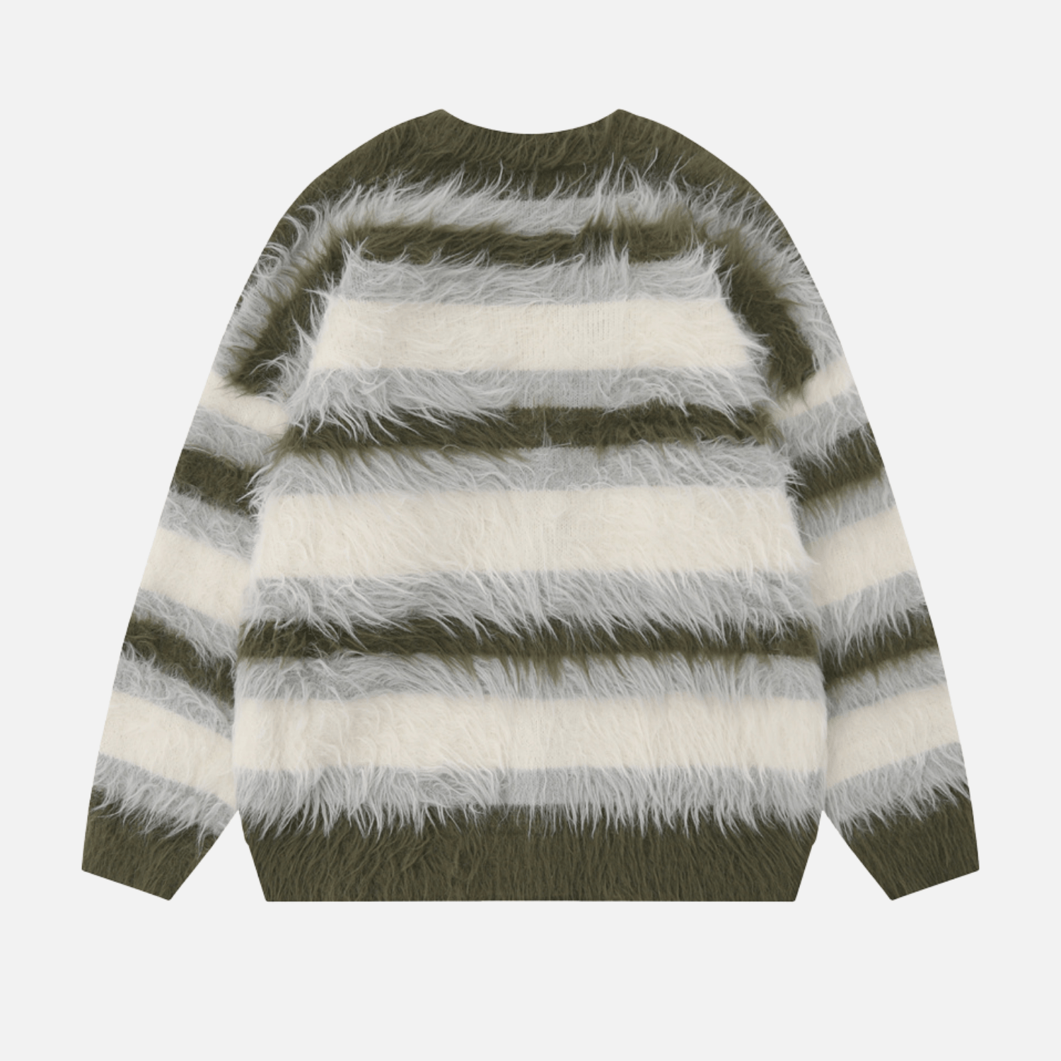 Style Core Aesthetics, New Style Trends Striped Fleece-Lined V-Neck Sweater Style Core Aesthetics, New Style Trends Striped Fleece-Lined V-Neck Sweater