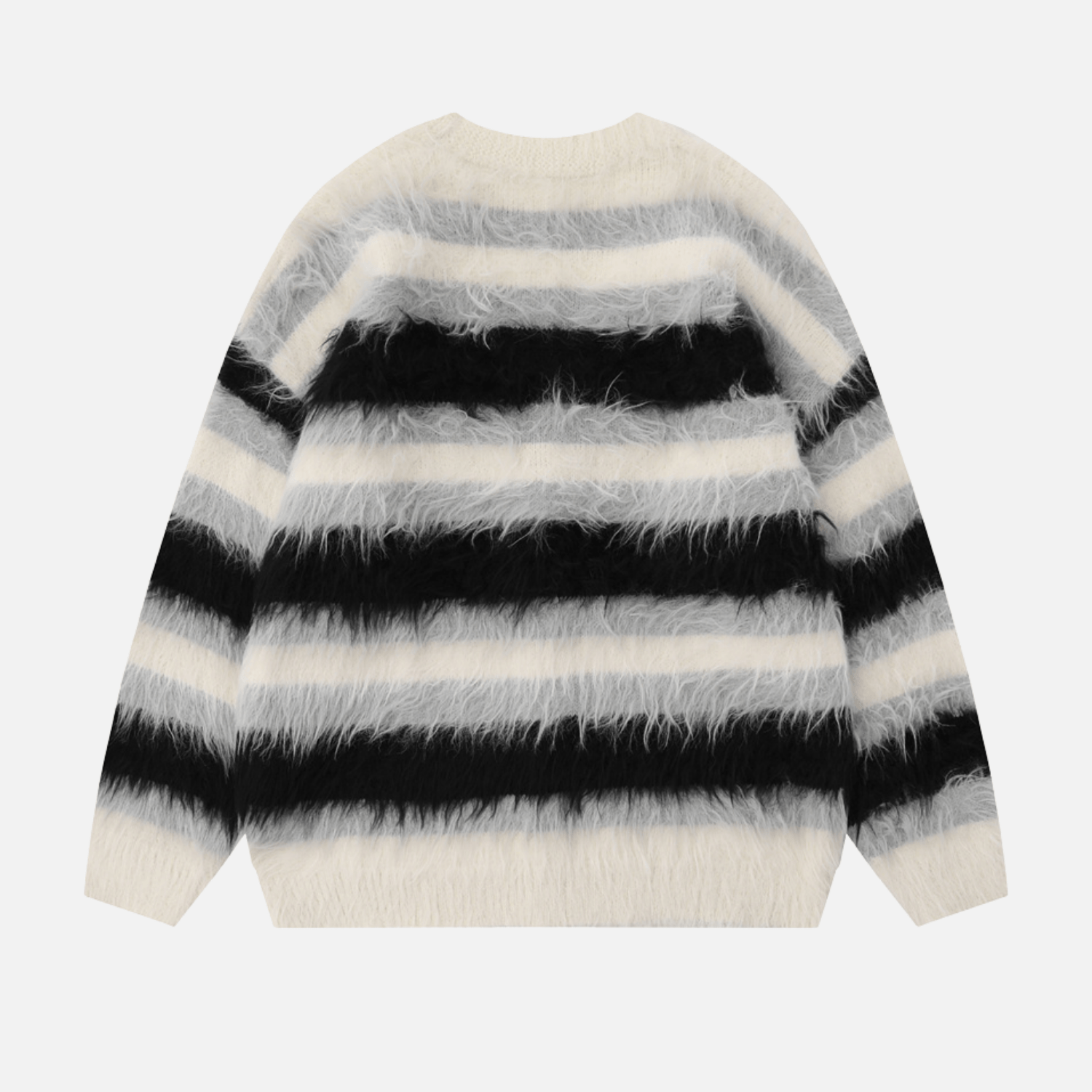 Style Core Aesthetics, New Style Trends Striped Fleece-Lined V-Neck Sweater Style Core Aesthetics, New Style Trends Striped Fleece-Lined V-Neck Sweater
