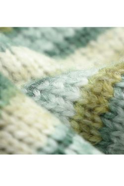 Style Core Aesthetics, New Style Trends Striped Lace Up Collared Sweater