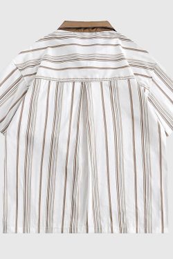 Style Core Aesthetics, New Style Trends Striped Pocket Shirt