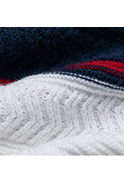 Style Core Aesthetics, New Style Trends Striped Raw Hem Cropped Sweater