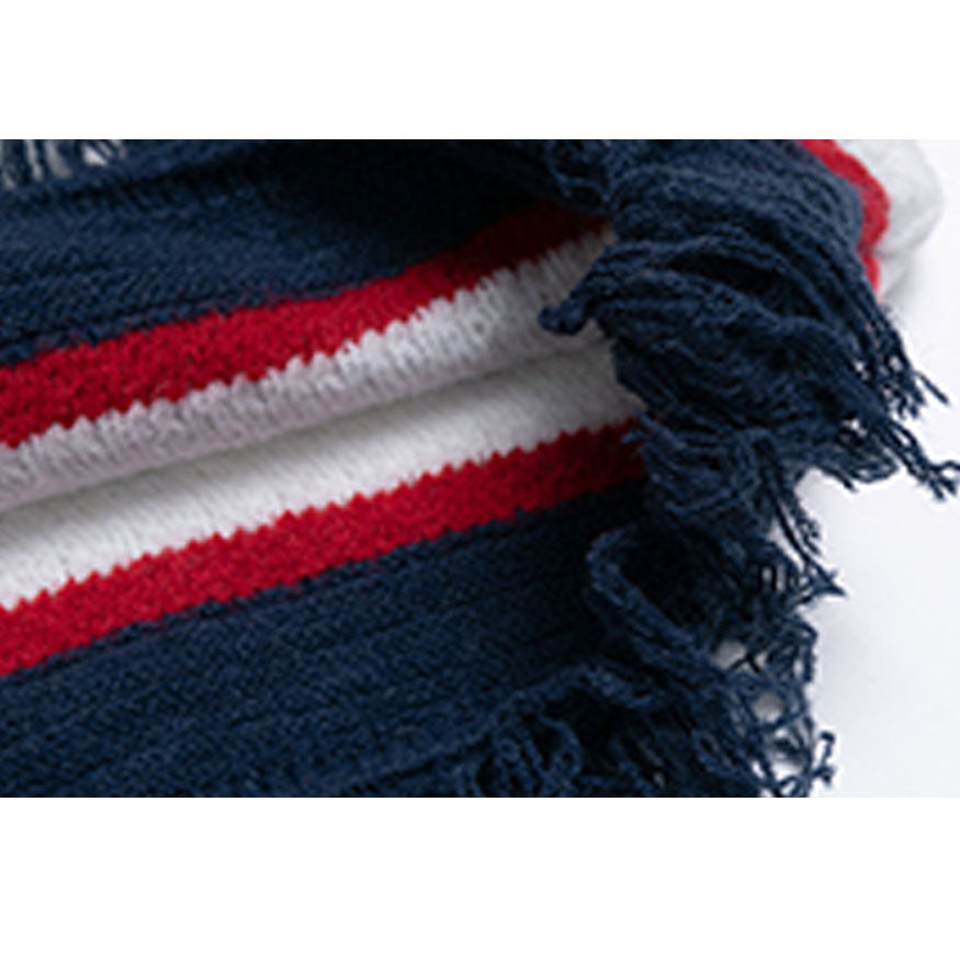 Style Core Aesthetics, New Style Trends Striped Raw Hem Cropped Sweater Style Core Aesthetics, New Style Trends Striped Raw Hem Cropped Sweater