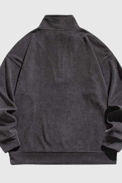 Style Core Aesthetics, New Style Trends Striped Sleeve Half-Zip Pullover