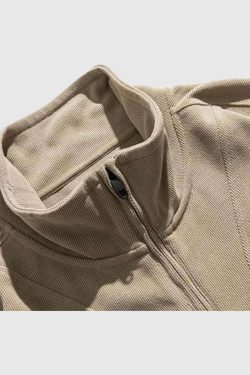 Style Core Aesthetics, New Style Trends Striped Sleeve Half-Zip Pullover