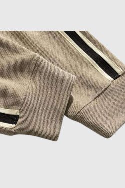 Style Core Aesthetics, New Style Trends Striped Sleeve Half-Zip Pullover