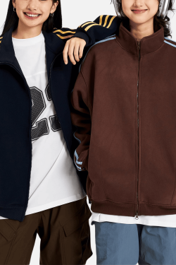 Style Core Aesthetics, New Style Trends Striped Stand Collar Jacket