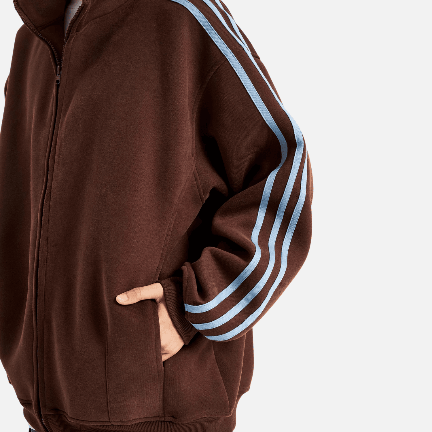 Style Core Aesthetics, New Style Trends Striped Stand Collar Jacket Style Core Aesthetics, New Style Trends Striped Stand Collar Jacket