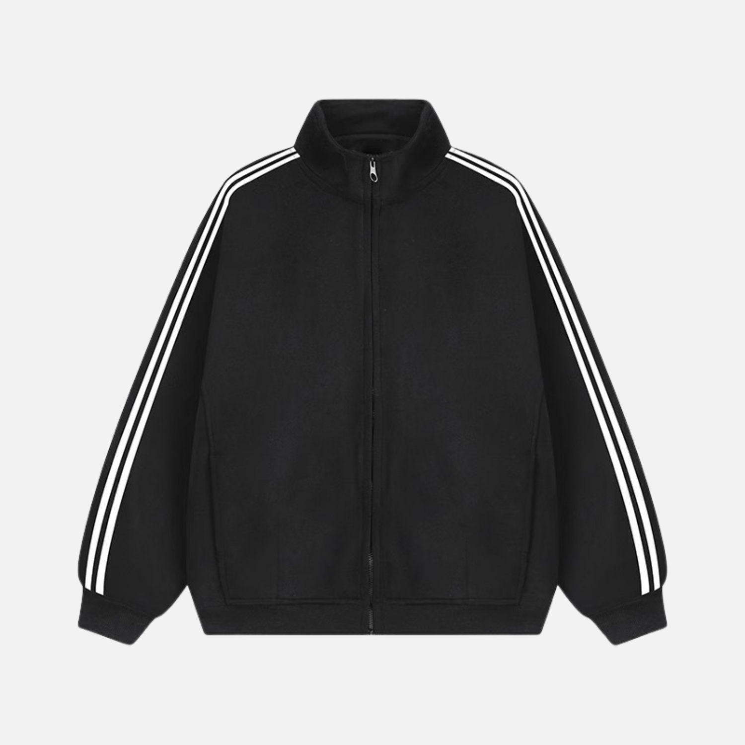 Style Core Aesthetics, New Style Trends Striped Stand Collar Jacket Style Core Aesthetics, New Style Trends Striped Stand Collar Jacket