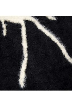 Style Core Aesthetics, New Style Trends Stylish Spider Pattern Sweater