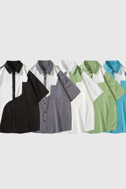 Style Core Aesthetics, New Style Trends Stylish Two-Tone Casual Shirt