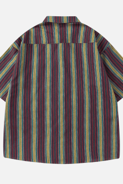 Style Core Aesthetics, New Style Trends Summer Vintage Striped Shirt