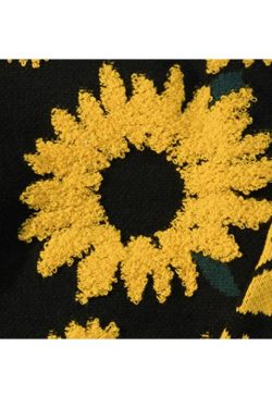 Style Core Aesthetics, New Style Trends Sunflower Pattern Embroidery Knit Sweater