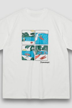 Style Core Aesthetics, New Style Trends Surf Print Couple Tee