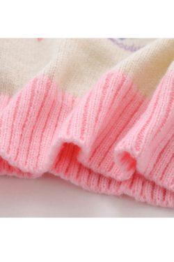 Style Core Aesthetics, New Style Trends Sweet Bow & Flower Print Cropped Sweater