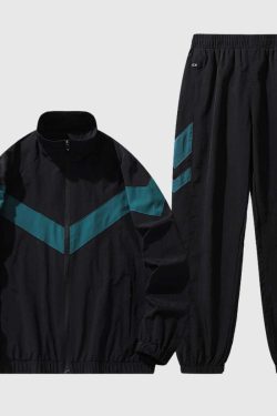 Style Core Aesthetics, New Style Trends Taffeta Jacket and Casual Pants Set