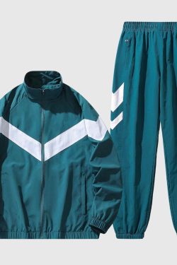 Style Core Aesthetics, New Style Trends Taffeta Jacket and Casual Pants Set