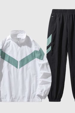 Style Core Aesthetics, New Style Trends Taffeta Jacket and Casual Pants Set