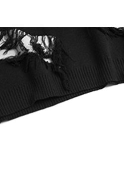 Style Core Aesthetics, New Style Trends Tassel Rope Stitching Sweater