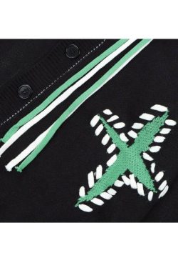 Style Core Aesthetics, New Style Trends Tassel Star Pattern Cardigan Sweater