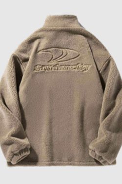 Style Core Aesthetics, New Style Trends Teddy Fleece Zip-Up Coat