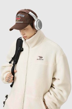 Style Core Aesthetics, New Style Trends Teddy Fleece Zip-Up Coat