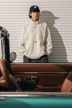 Style Core Aesthetics, New Style Trends Textured Half-Zip Tactical Windbreakers