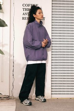 Style Core Aesthetics, New Style Trends Textured Half-Zip Tactical Windbreakers