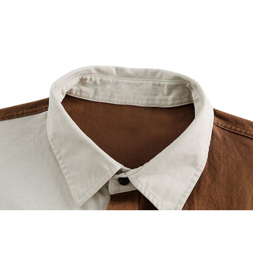 Style Core Aesthetics, New Style Trends Three Colors Patchwork Shirts Style Core Aesthetics, New Style Trends Three Colors Patchwork Shirts