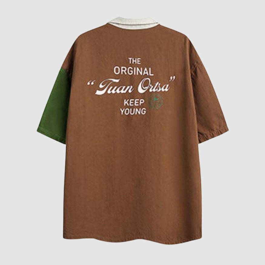 Style Core Aesthetics, New Style Trends Three Colors Patchwork Shirts Style Core Aesthetics, New Style Trends Three Colors Patchwork Shirts