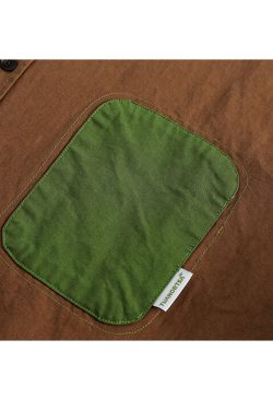 Style Core Aesthetics, New Style Trends Three Colors Patchwork Shirts