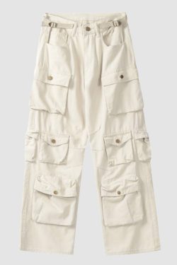 Style Core Aesthetics, New Style Trends Three-Dimensional Patch Pocket Cargo Pants