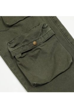 Style Core Aesthetics, New Style Trends Three-Dimensional Patch Pocket Cargo Pants