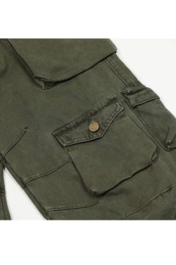 Style Core Aesthetics, New Style Trends Three-Dimensional Patch Pocket Cargo Pants