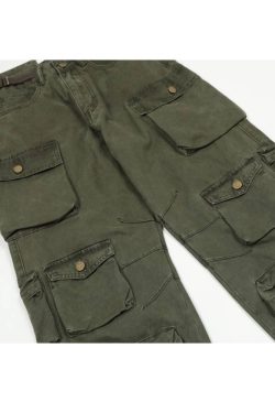 Style Core Aesthetics, New Style Trends Three-Dimensional Patch Pocket Cargo Pants