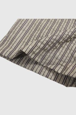 Style Core Aesthetics, New Style Trends Tie Decor Stripe Shirts