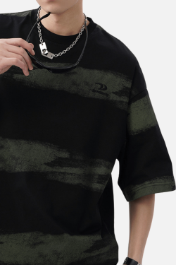 Style Core Aesthetics, New Style Trends Tie-Dye Stripe T-Shirt