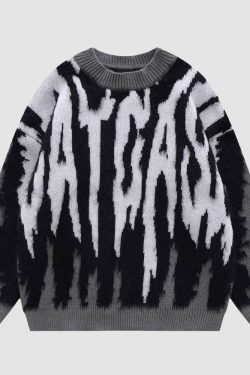 Style Core Aesthetics, New Style Trends Tiger Stripes Knit Sweater
