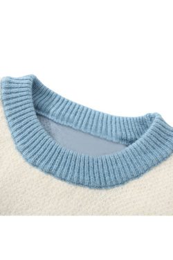 Style Core Aesthetics, New Style Trends Tree Pattern Color-blocked Pullover