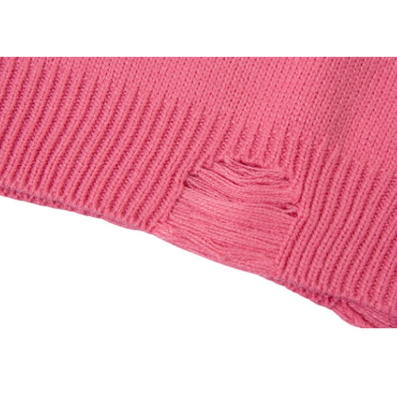 Style Core Aesthetics, New Style Trends Trendy Heart-Embossed Loose Knit Sweater Style Core Aesthetics, New Style Trends Trendy Heart-Embossed Loose Knit Sweater