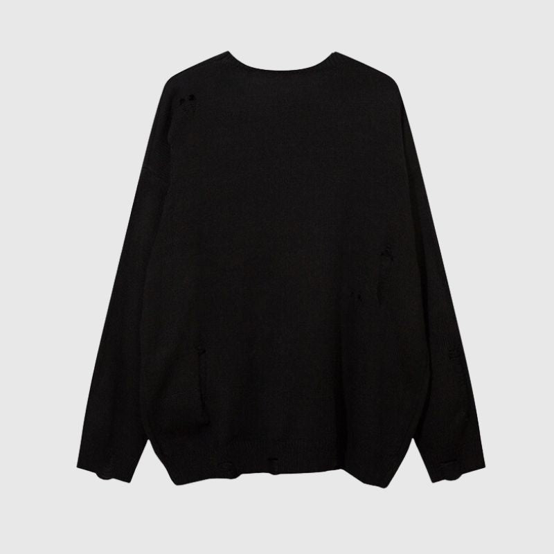 Style Core Aesthetics, New Style Trends Trendy Heart-Embossed Loose Knit Sweater Style Core Aesthetics, New Style Trends Trendy Heart-Embossed Loose Knit Sweater