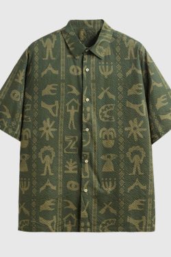 Style Core Aesthetics, New Style Trends Tribal Seersucker Shirts