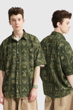 Style Core Aesthetics, New Style Trends Tribal Seersucker Shirts