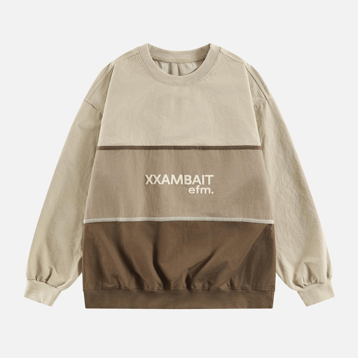 Style Core Aesthetics, New Style Trends Tricolor Stripe Patchwork Sweatshirt Style Core Aesthetics, New Style Trends Tricolor Stripe Patchwork Sweatshirt